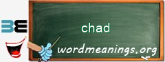 WordMeaning blackboard for chad